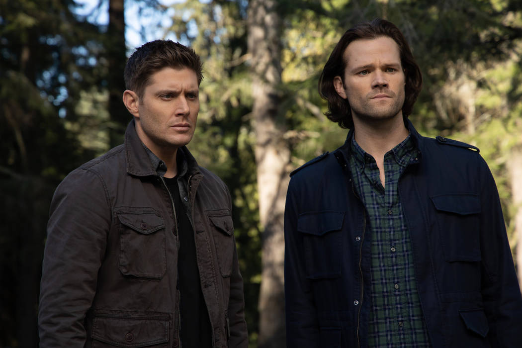 Supernatural -- "Moriah" -- Image Number: SN1420c_0426r.jpg -- Pictured (L-R): Jensen Ackles as ...