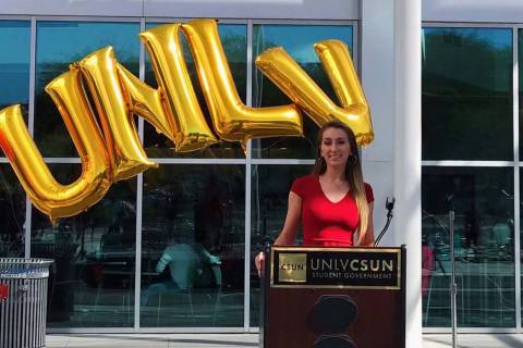 Hannah Patenaude, UNLV student body president (Twitter)