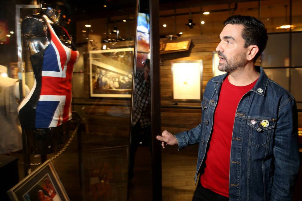 Hard Rock exhibition coordinator Beau Dobney talks about the Spice Girls' Geri Halliwell Union ...