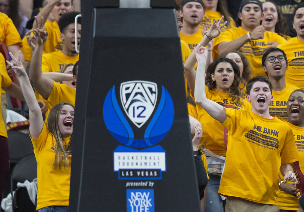 Arizona State fans cheer for the Sun Devils in the second half during their semifinal game of t ...