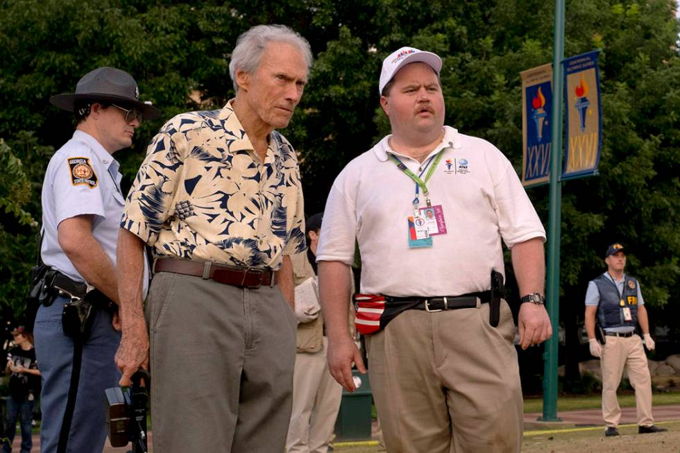 This image released by Warner Bros. Pictures shows writer-director Clint Eastwood, left, and ac ...