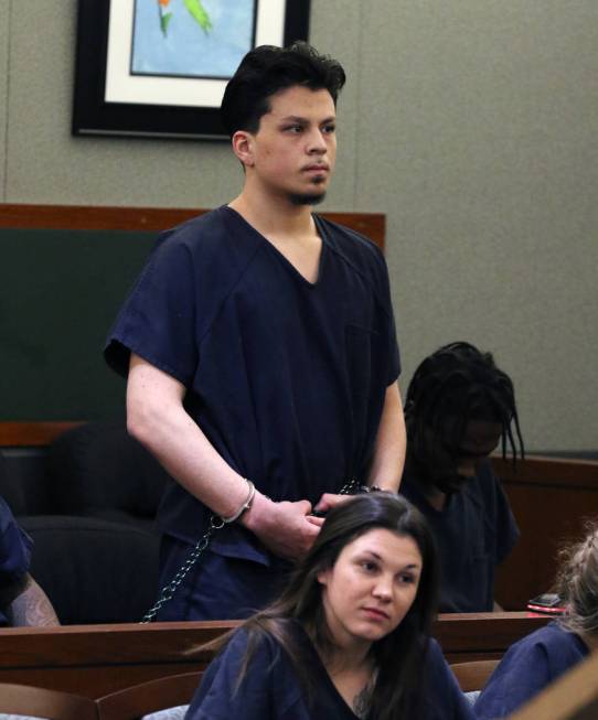 Jaiden Caruso, convicted in the slaying of Matthew Minkler, appears in court at the Regional Ju ...