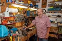 Joe Schiavone, 81, stands Oct. 9, 2019, in his workshop in West Melbourne, Fla. Schiavone will ...