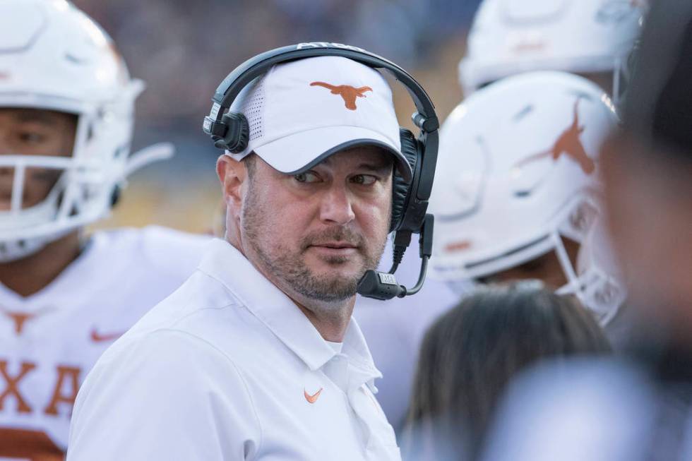 Texas head coach Tom Herman during the first half/second half of an NCAA college football game ...