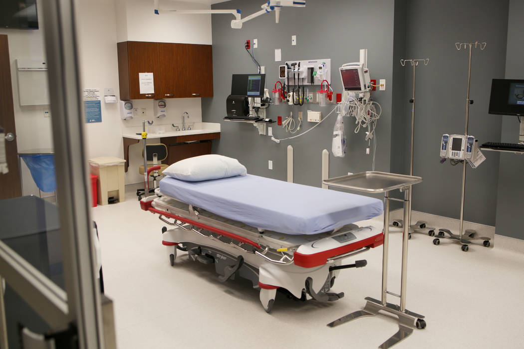 The resuscitation room at Valley Health System's new freestanding emergency department off of B ...