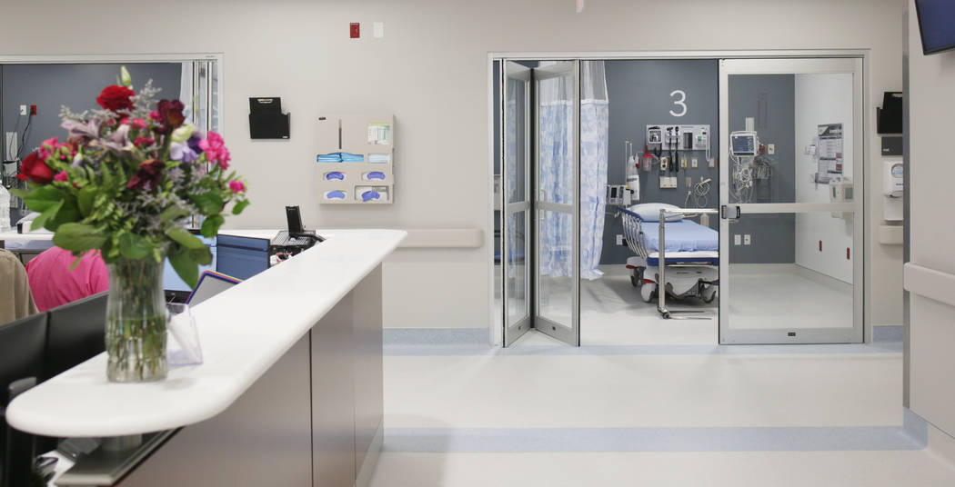 Rapid treatment rooms at Valley Health System's new freestanding emergency department off of Bl ...
