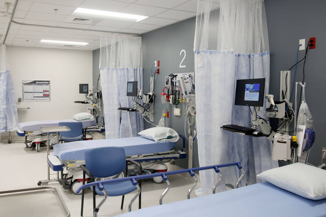 A rapid treatment room at Valley Health System's new freestanding emergency department off of B ...