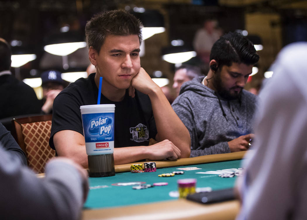 Las Vegas resident and "Jeopardy!" champ James Holzhauer competes in the World Series of Poker ...