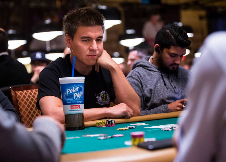 Las Vegas resident and "Jeopardy!" champ James Holzhauer competes in the World Series of Poker ...