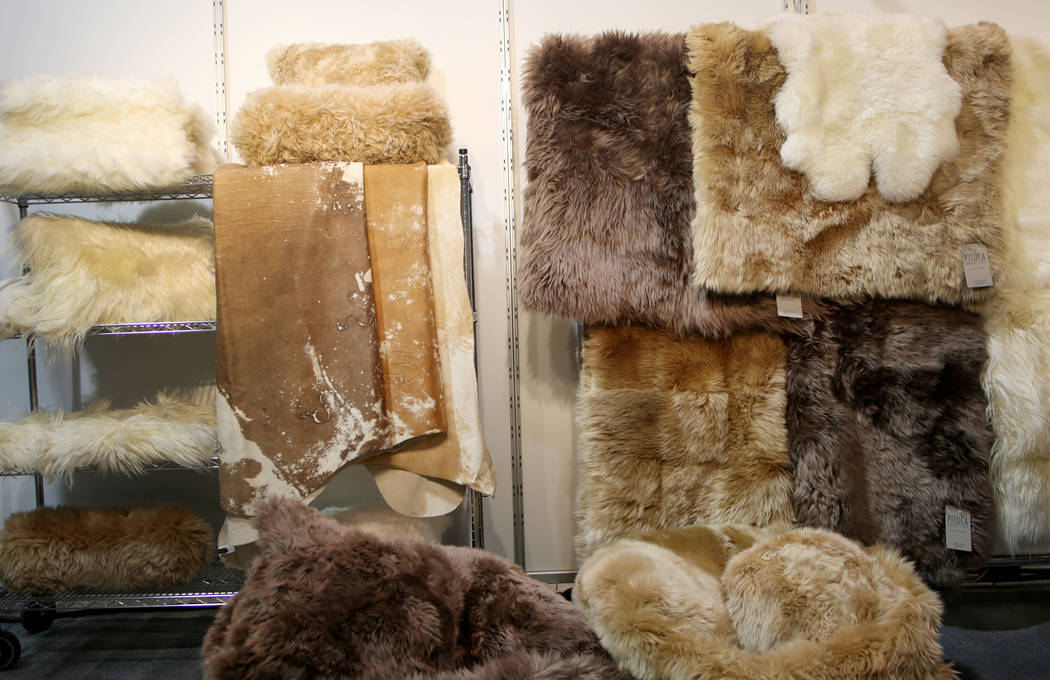 Pitcuca Leathers + Furs display their collection of furs and leather during the media preview o ...