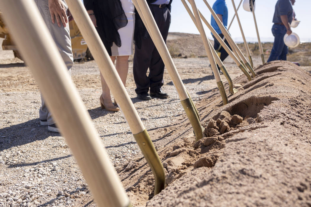 Ground is broken for Sunstone Community by Lennar, Shea Homes and Woodside Homes located in nor ...