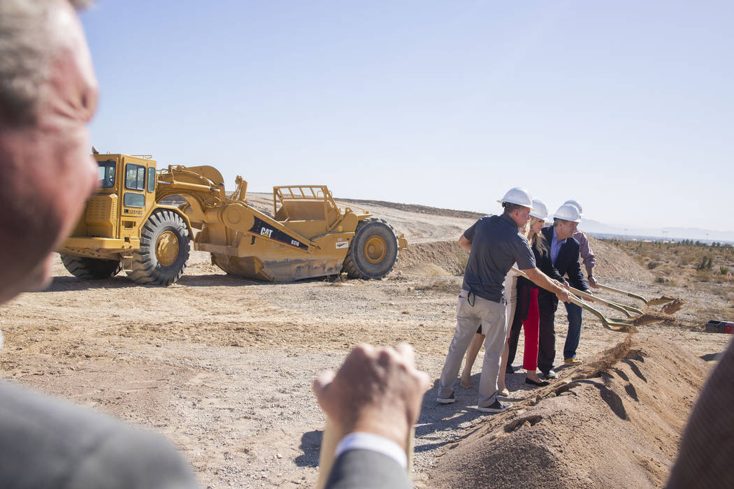 Ground is broken for Sunstone Community by Lennar, Shea Homes and Woodside Homes located in nor ...