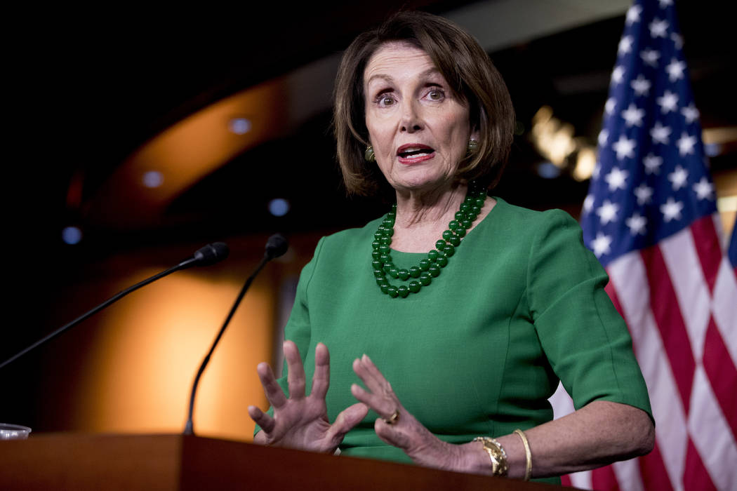 House Speaker Nancy Pelosi of Calif., speaks at a news conference on the House impeachment inqu ...