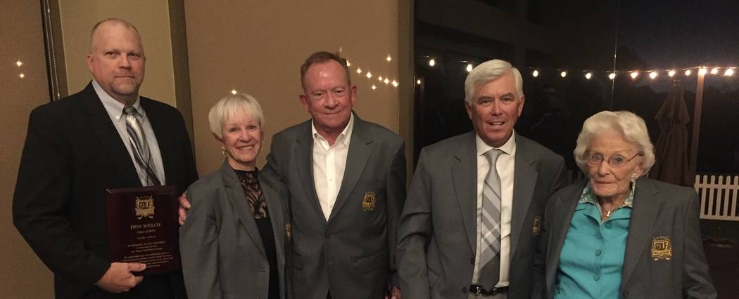 Las Vegas Golf Hall of Fame Induction was held Sept. 28 at the TPC Summerlin. From left to righ ...