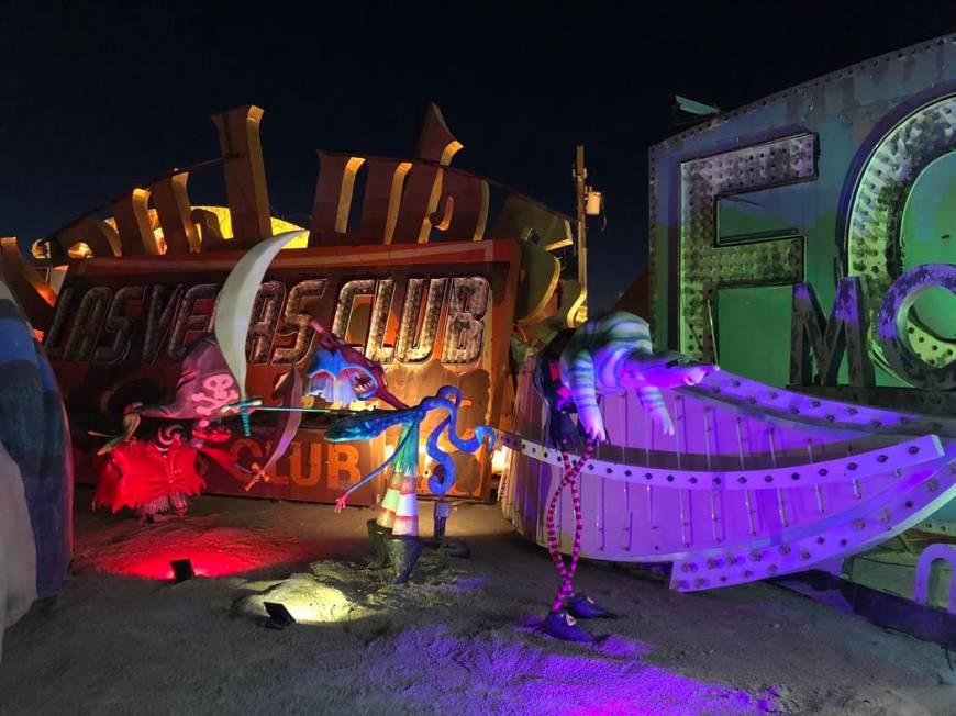 “Lost Vegas: Tim Burton @ The Neon Museum presented by the Engelstad Foundation.” (Janna Ka ...