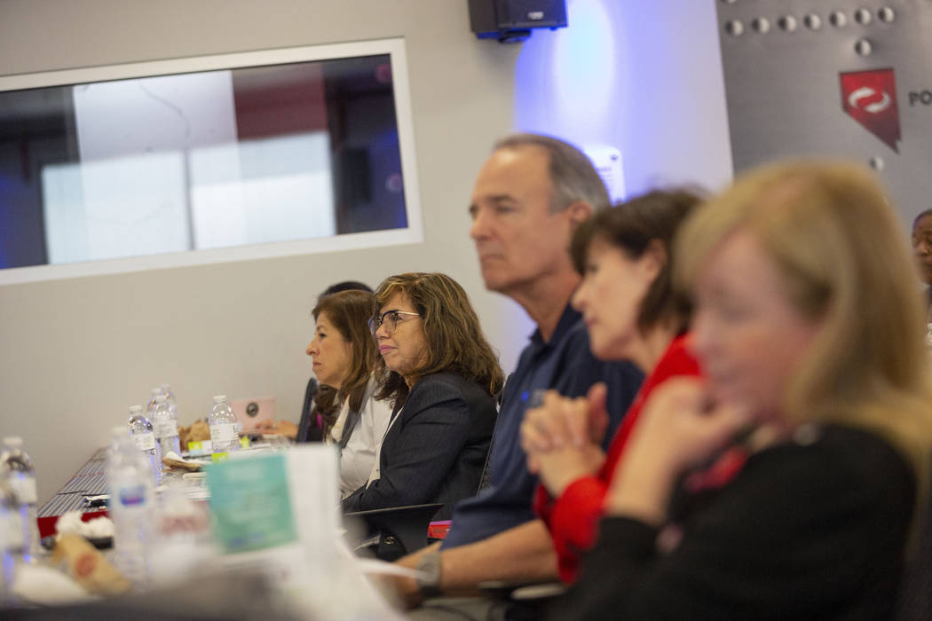 Individuals attend the Nevada Medical Center release of the annual Healthcare Report Card, at R ...