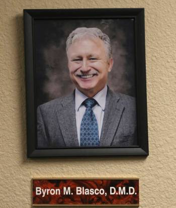 A portrait of former president of Nevada State Board of Dental Examiners Dr. Byron Blasco. Blas ...