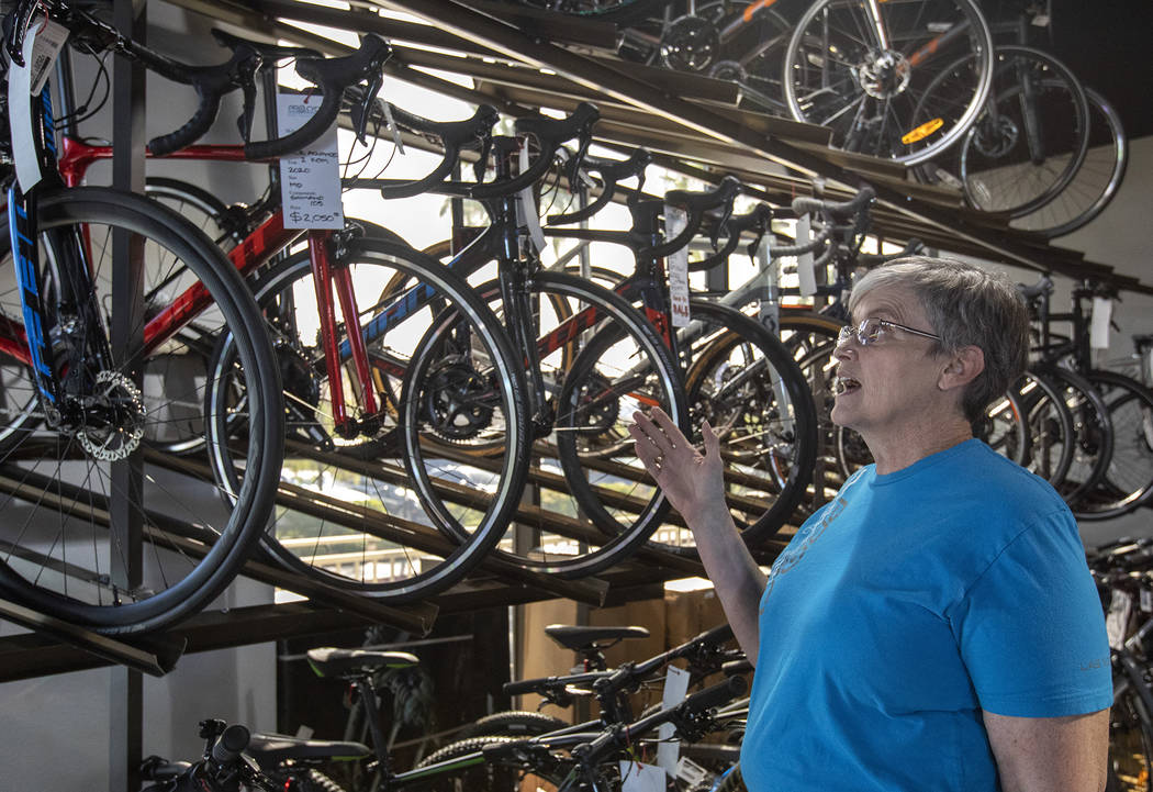 Pro Cyclery co-owner Cheri Tillman speaks about how import tariffs have affected the price of b ...