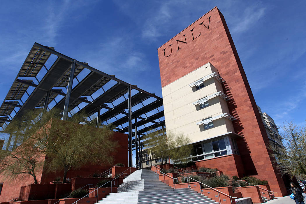 A group of UNLV students expressed frustration at the university's handling of a threatened sho ...
