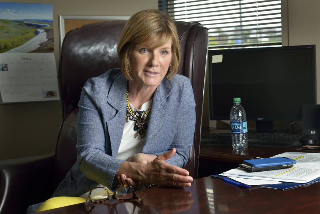 Rep. Susie Lee, D-Nev., is shown during an interview in her office at 8872 S. Eastern Ave. in L ...