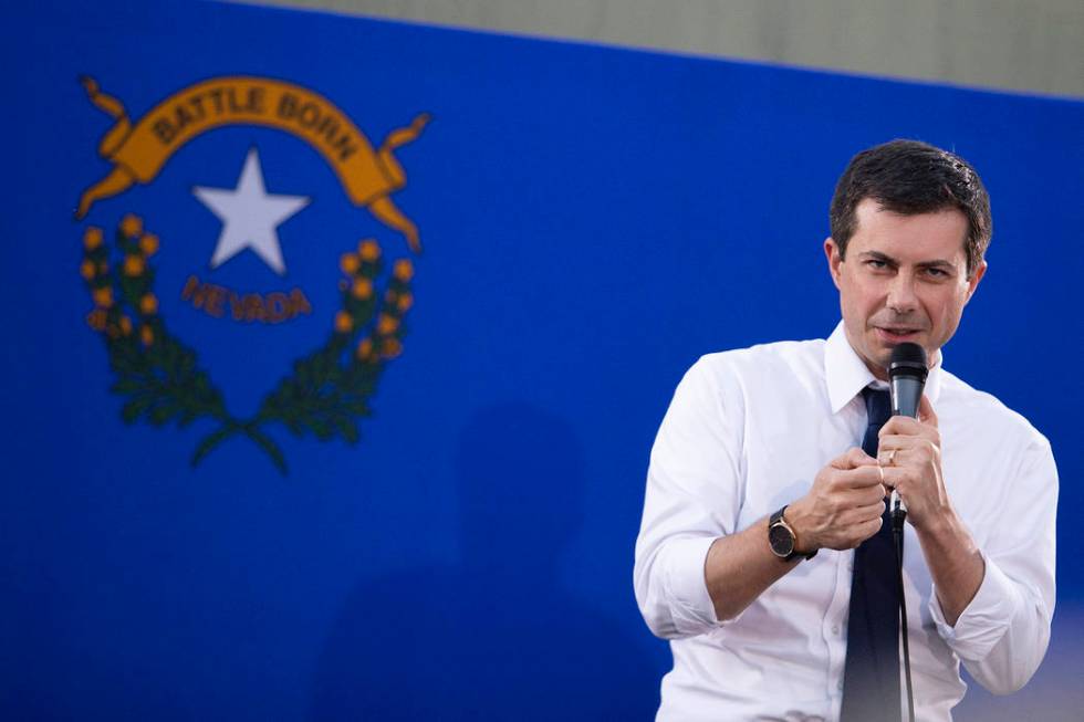 Pete Buttigieg, mayor of South Bend, Indiana and 2020 presidential candidate, takes questions f ...