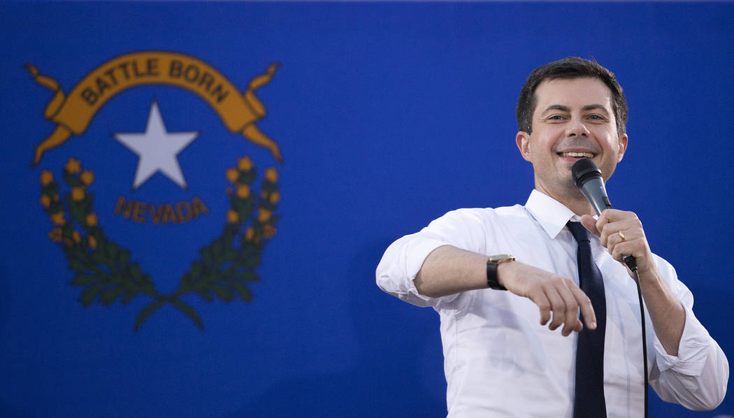 Pete Buttigieg, mayor of South Bend, Indiana, and 2020 presidential candidate, takes questions ...