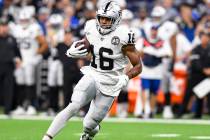 Oakland Raiders wide receiver Tyrell Williams (16) runs against the Indianapolis Colts during t ...