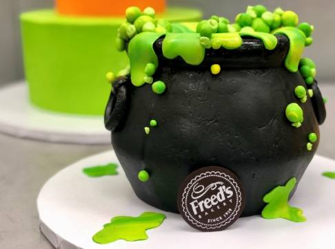 Smoky Cauldron Cake. (Freed's Bakery)