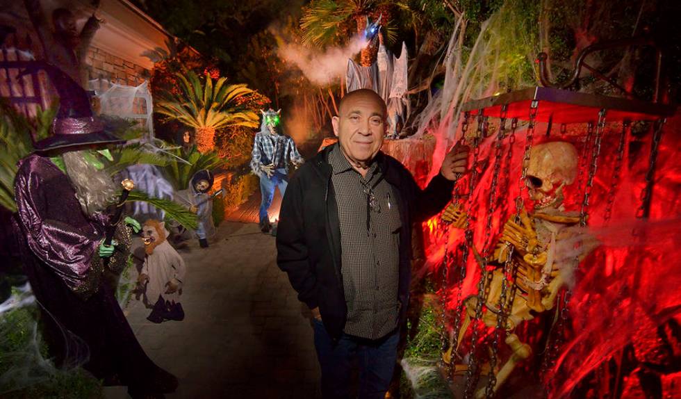 Carmine Vento goes all out with the Halloween decor at his home in MacDonald Highlands in Hende ...