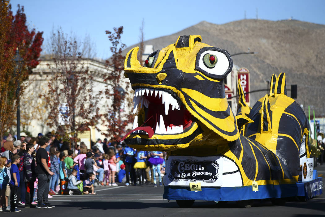 Cecil the sea serpent, a long float that celebrates a sea monster alleged to be hiding in Walke ...