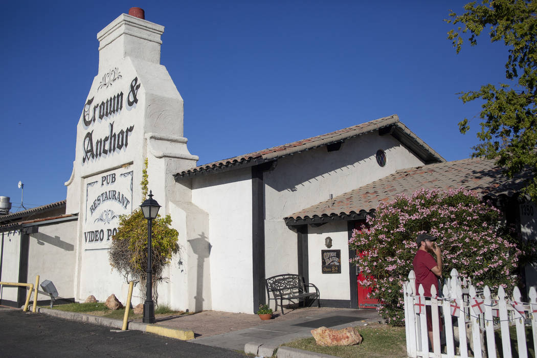 The allegedly "haunted" Crown & Anchor Pub in Las Vegas on Friday, Oct. 25, 2019. ...