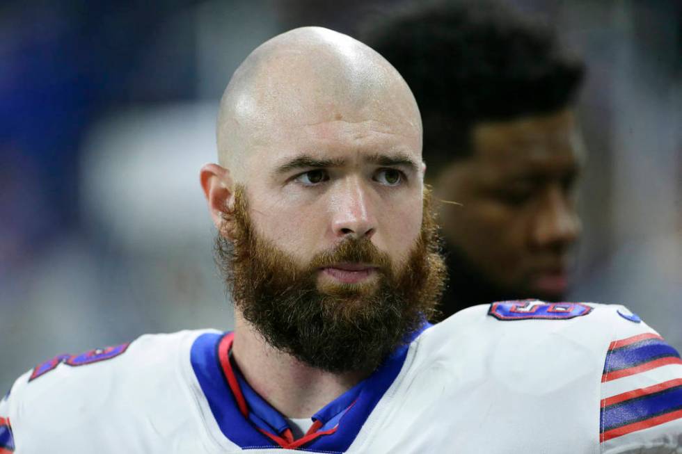 Buffalo Bills offensive lineman Erik Magnuson during the second half of an NFL preseason footba ...