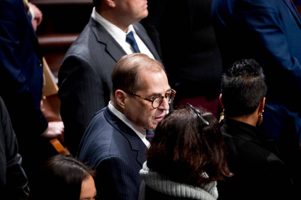 House Judiciary Committee Chairman Rep. Jerrold Nadler, D-N.Y., is seen on the House floor as t ...