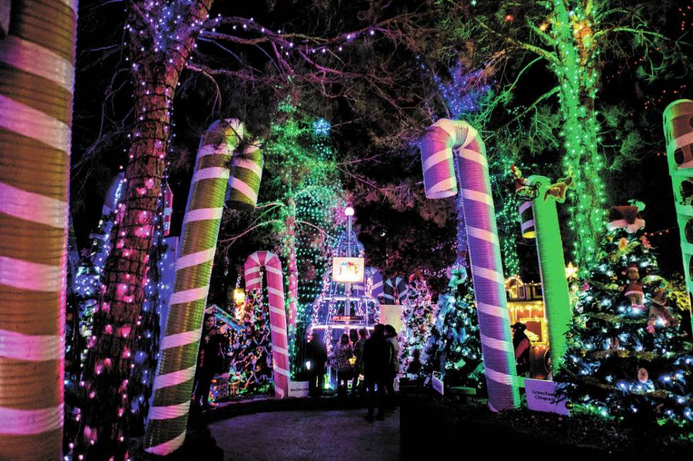 The Magical Forest at Opportunity Village in Las Vegas. (Elizabeth Page Brumley/Las Vegas Revie ...