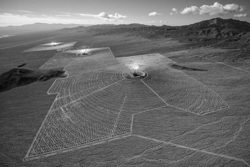 "The Evolution of Ivanpah Solar," featuring photographs by Jamey Stillings. (Springs Preserve)