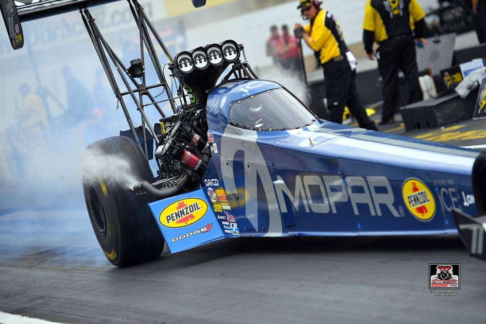 Leah Pritchett, driver of the MOPAR Dodge Top Fuel dragster for Don Schumacher Racing, is one o ...