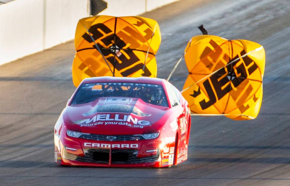 Pro Stock racer Erica Enders wins the final round of the Dodge NHRA Nationals at the Las Vegas ...