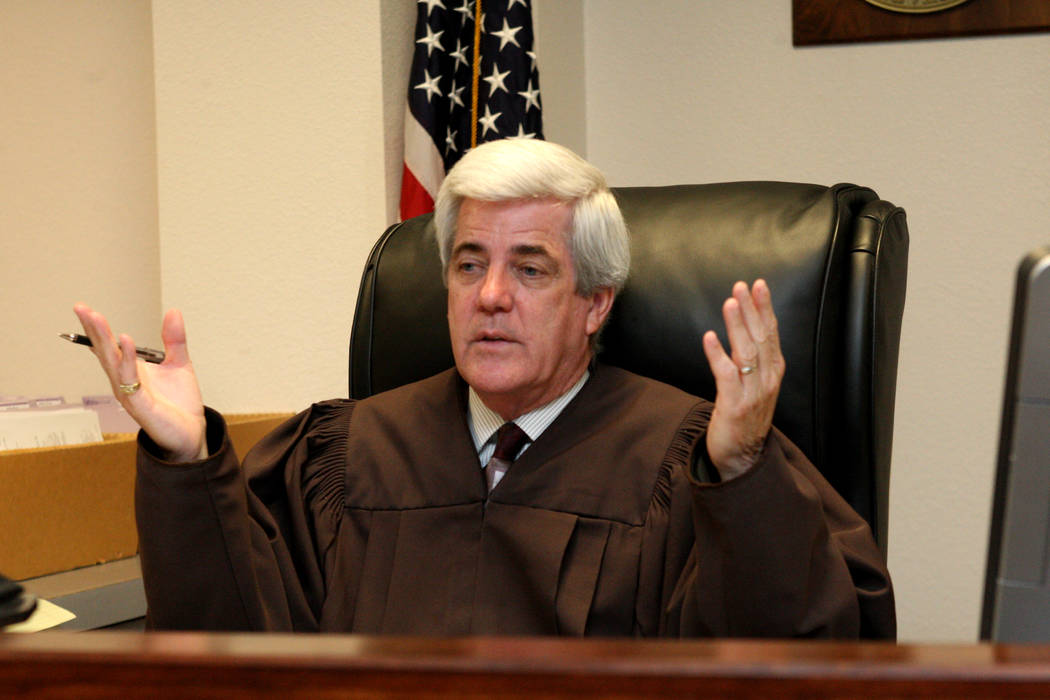 Family Court Judge Frank Sullivan presides over his courtroom on May 7, 2015, in Las Vegas. (RJ ...