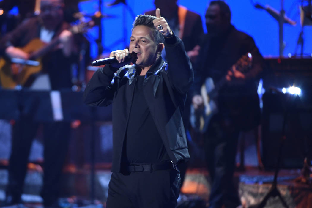 Person of the year honoree Alejandro Sanz performs at the 18th annual Latin Grammy Awards at th ...