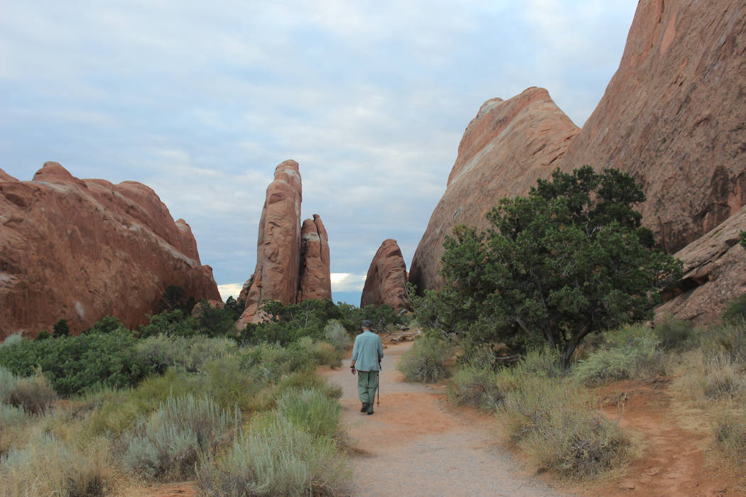 The Landscape Arch Trail is practically flat, so it’s a good one if you have children al ...