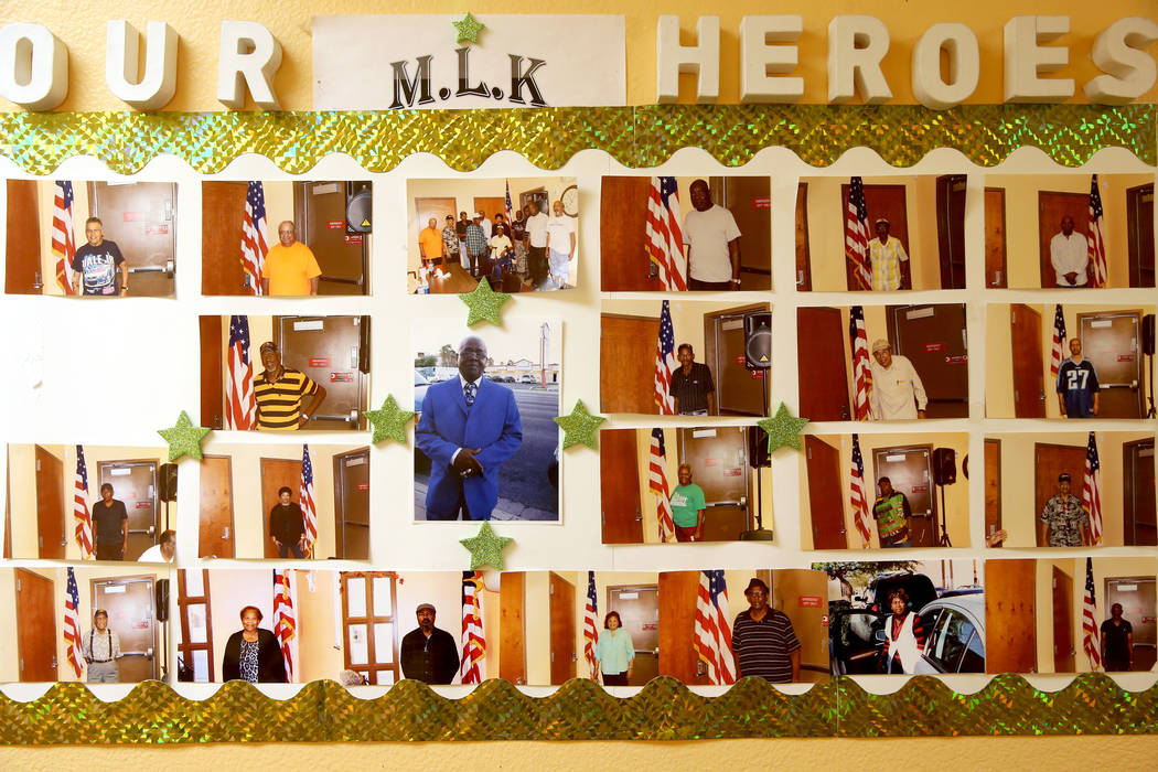 Photos of members at Martin Luther King Jr. Senior Center in North Las Vegas Wednesday, Oct. 30 ...