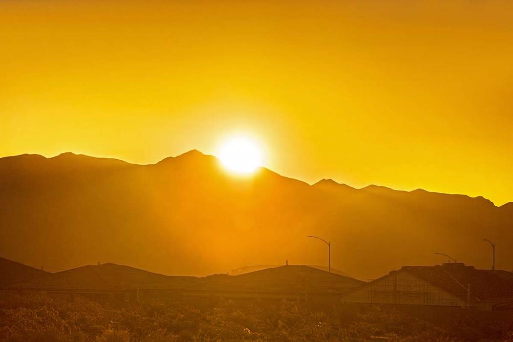 Sunny skies, minor winds and mild temperatures are forecast for the Las Vegas Valley for at lea ...