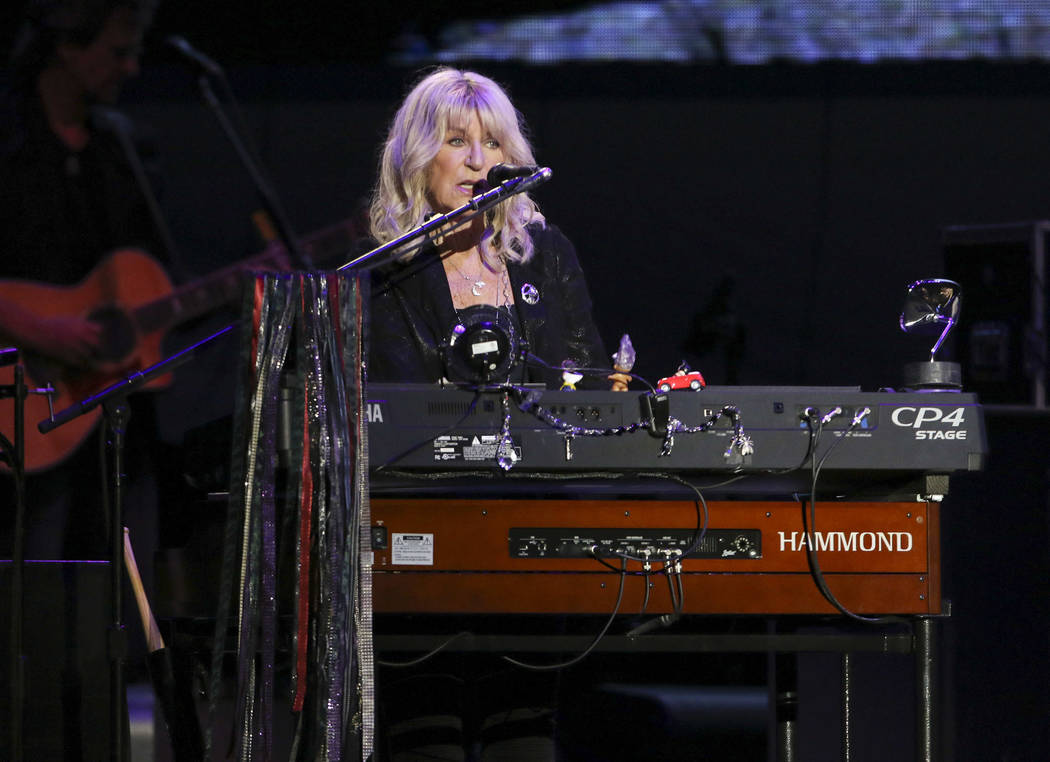 Christine McVie with Fleetwood Mac performs at State Farm Arena on Sunday, March 3, 2019, in At ...