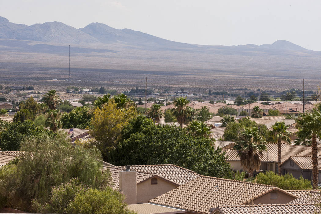 A view of Mesquite from North Grapevine Road. (Las Vegas Review-Journal)