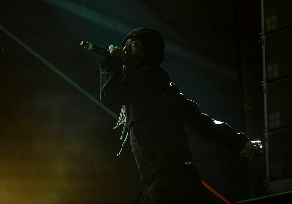 Lil Uzi Vert performs on the Roll the Dice stage during the Day N Vegas music festival on Frida ...