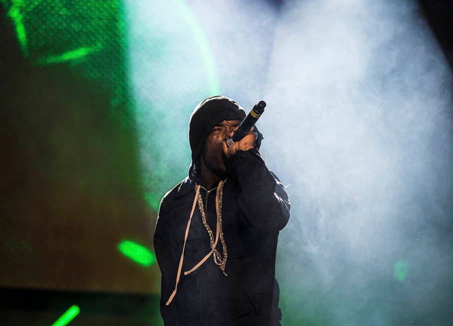 Lil Uzi Vert performs on the Roll the Dice stage during the Day N Vegas music festival on Frida ...