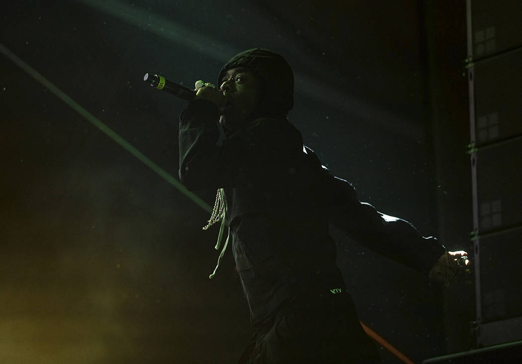 Lil Uzi Vert performs on the Roll the Dice stage during the Day N Vegas music festival on Frida ...