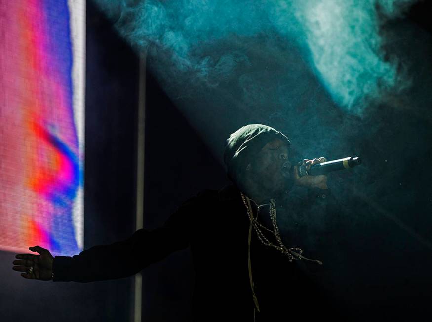 Lil Uzi Vert performs on the Roll the Dice stage during the Day N Vegas music festival on Frida ...