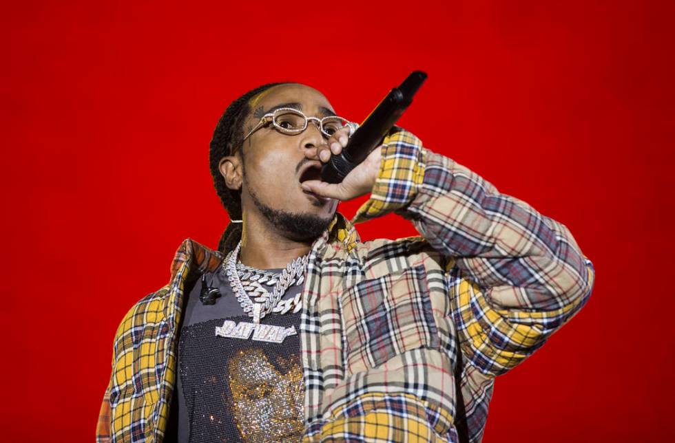 Migos performs at the Jackpot stage during Day N Vegas music festival on Saturday, Nov. 2, 2019 ...