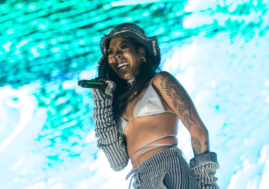 Rico Nasty performs on the Roll the Dice stage during Day N Vegas music festival on Saturday, N ...